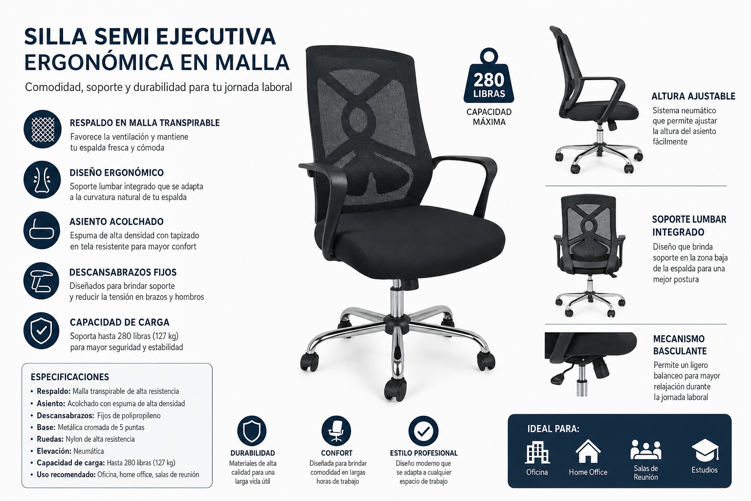 SILLA EJECUTIVA ZP-7