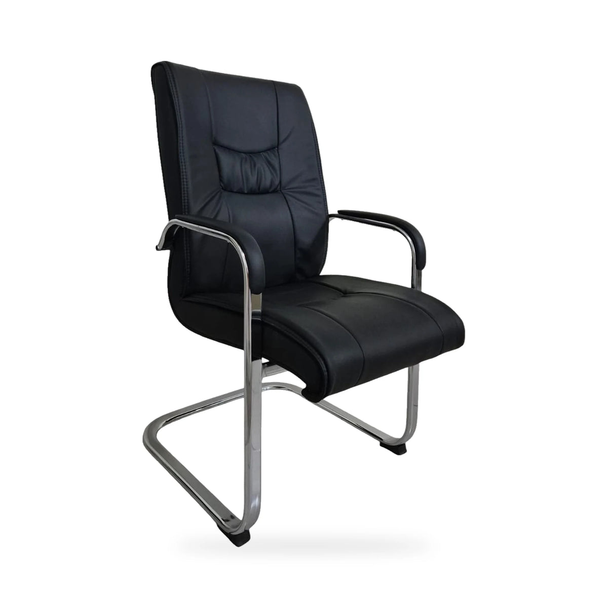SILLA DE VISITA EN CUERO LS-15